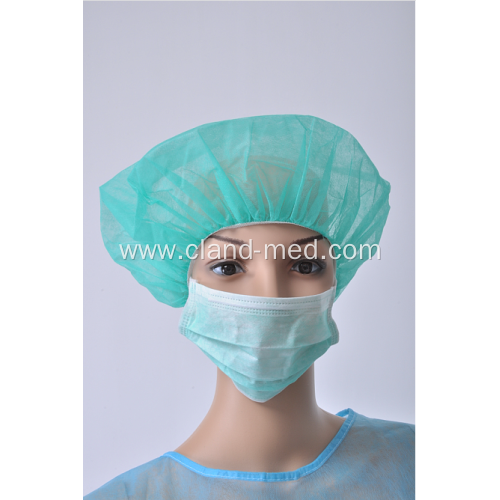 Hospital Surgical Use Medical Nonwoven Colorful Bouffant Cap